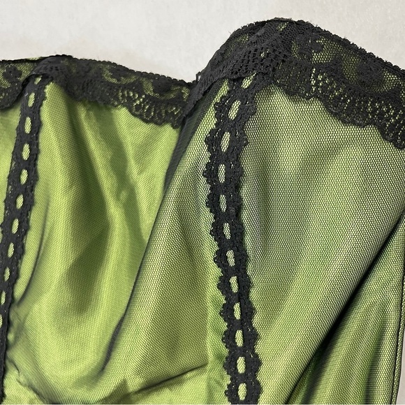 Vintage Jessica McClintock Gunne Sax Hocus Pocus Vibes Chartreuse NEW - Picture 5 of 9